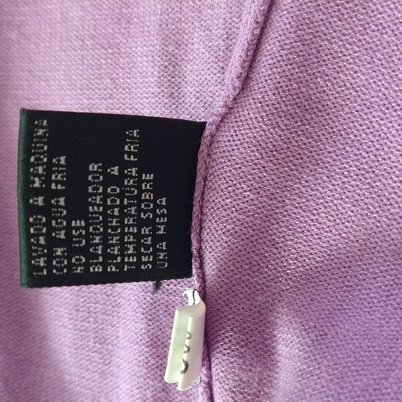 C'est city orchid purple cardigan minimal gold buttons large - Picture 5 of 12